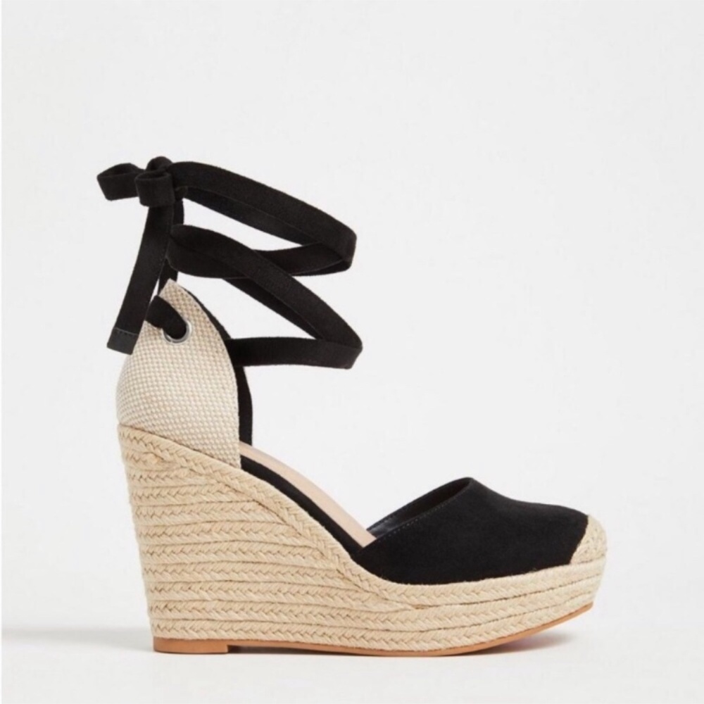 Torrid Ankle Wrap Espadrilles Wide Width Wedges